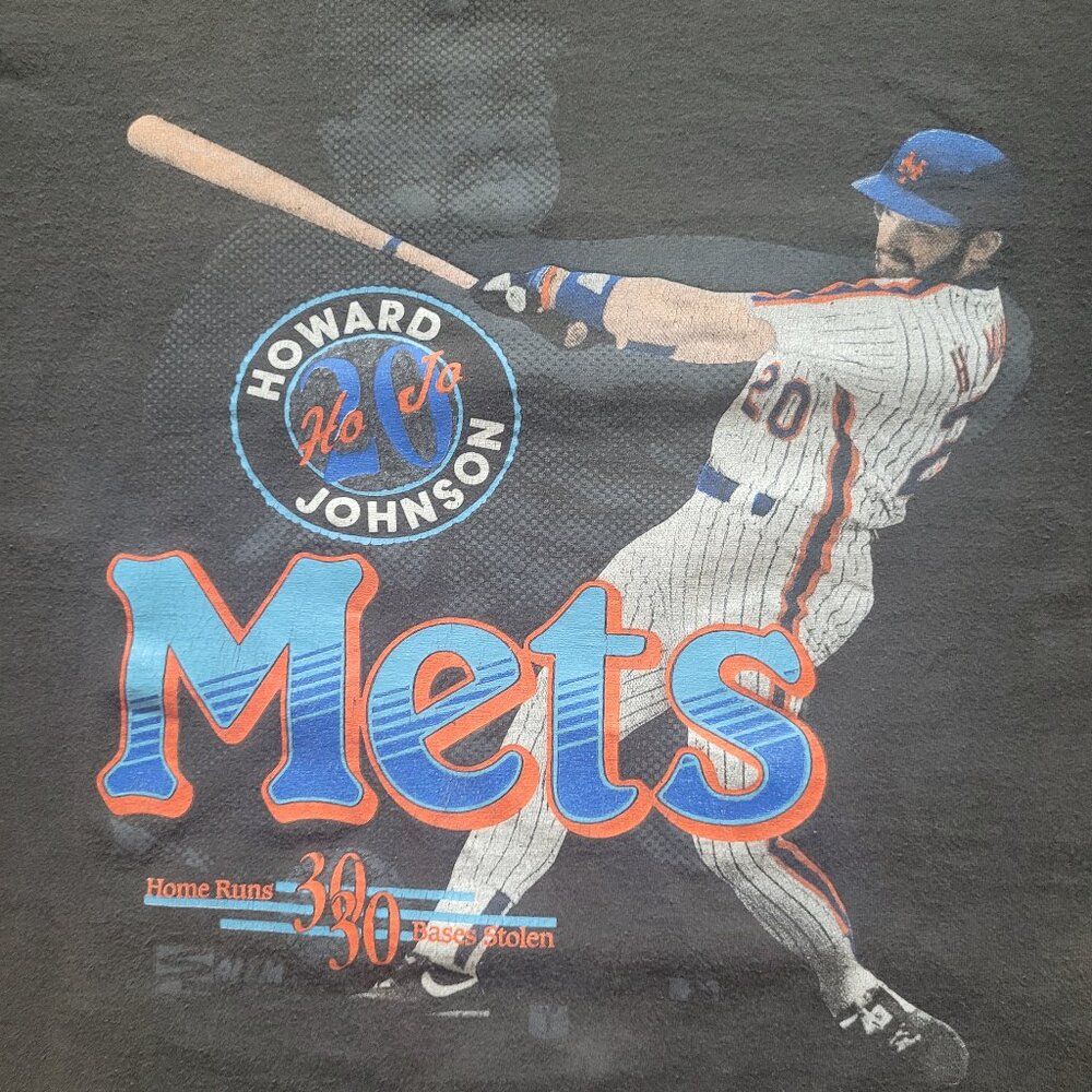 VTG 1990 Howard Johnson New York Mets 30 for 30 Club Salem Graphic Shirt XL HOJO